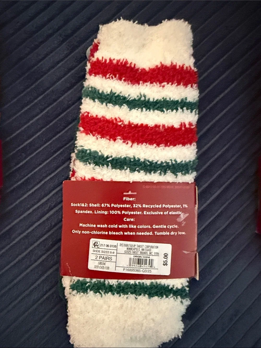 Wondershop Toddler’s Crew Socks - Red, Black, White